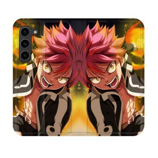 Housse Cuir Portefeuille Pour Samsung Galaxy S23 Manga Fairy Tail Natsu