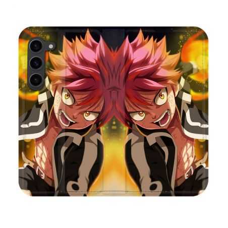 Housse Cuir Portefeuille Pour Samsung Galaxy S23 Manga Fairy Tail Natsu