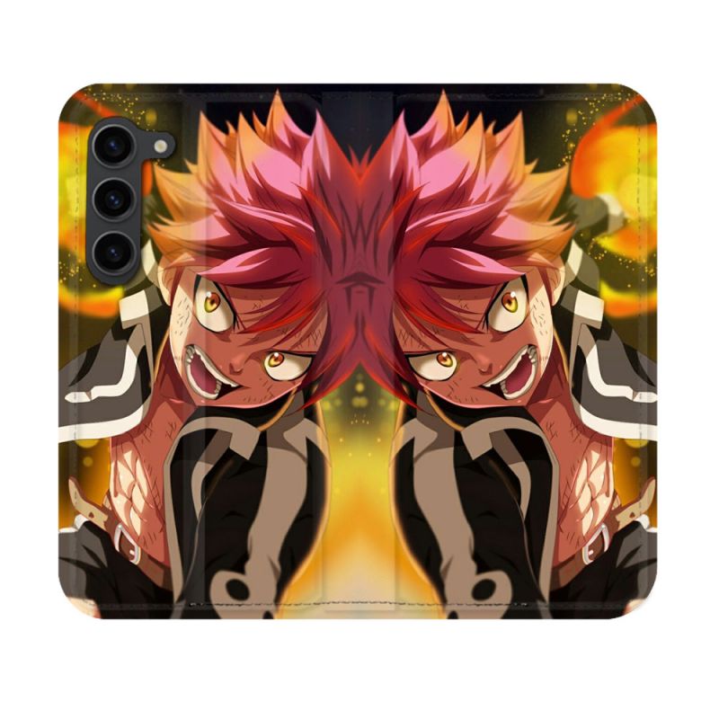 Housse Cuir Portefeuille Pour Samsung Galaxy S23 Manga Fairy Tail Natsu