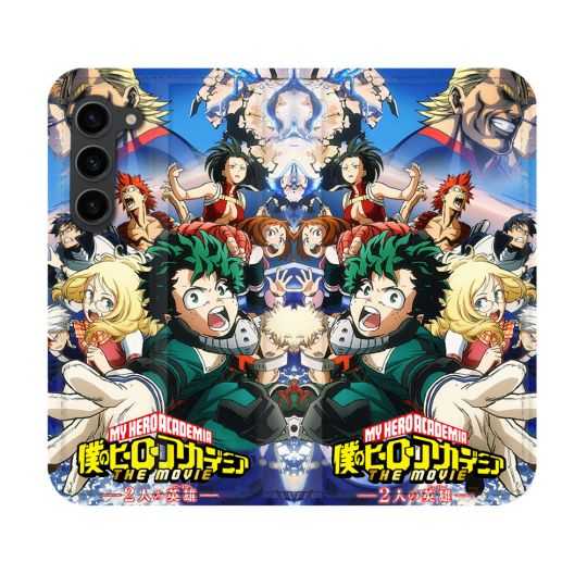 Housse Cuir Portefeuille Pour Samsung Galaxy S23 Manga My Hero Academia Affiche
