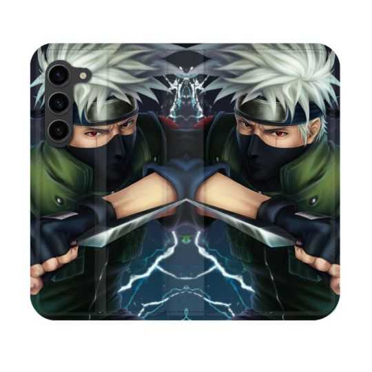 Housse Cuir Portefeuille Pour Samsung Galaxy S23 Manga Naruto Kakashi