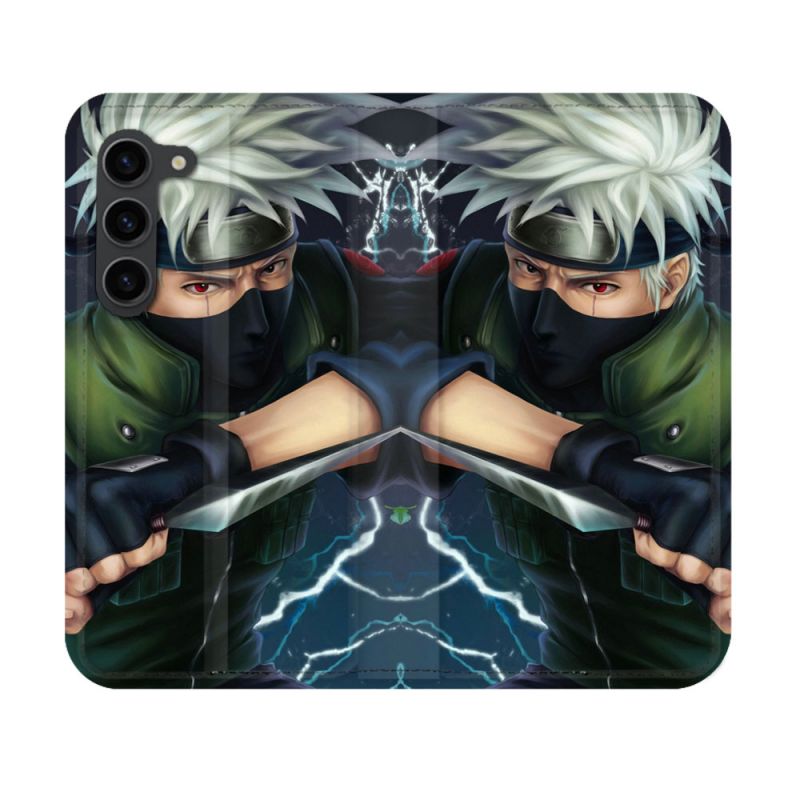 Housse Cuir Portefeuille Pour Samsung Galaxy S23 Manga Naruto Kakashi