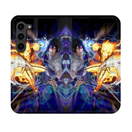 Housse Cuir Portefeuille Pour Samsung Galaxy S23 Manga Naruto VS