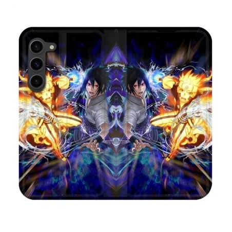 Housse Cuir Portefeuille Pour Samsung Galaxy S23 Manga Naruto VS