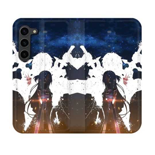 Housse Cuir Portefeuille Pour Samsung Galaxy S23 Manga SAO sword Art Online Asuna
