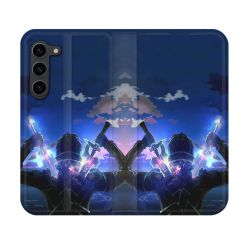Housse Cuir Portefeuille Pour Samsung Galaxy S23 Manga SAO sword Art Online Epee