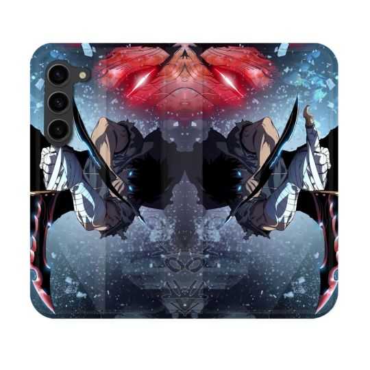 Housse Cuir Portefeuille Pour Samsung Galaxy S23 Manga Solo Leveling Sung Epee