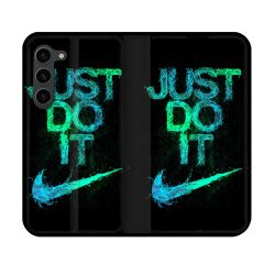 Housse Cuir Portefeuille Pour Samsung Galaxy S23 Nike Just Do It