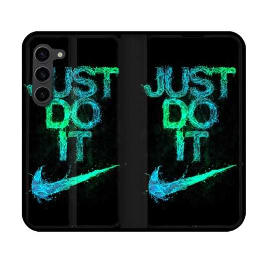 Housse Cuir Portefeuille Pour Samsung Galaxy S23 Nike Just Do It