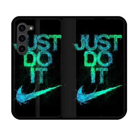 Housse Cuir Portefeuille Pour Samsung Galaxy S23 Nike Just Do It