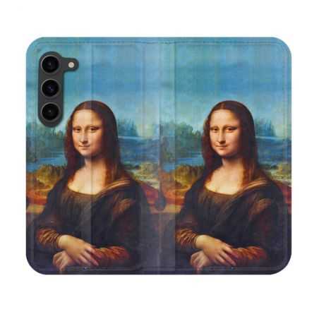 Housse Cuir Portefeuille Pour Samsung Galaxy S23 Peinture Joconde