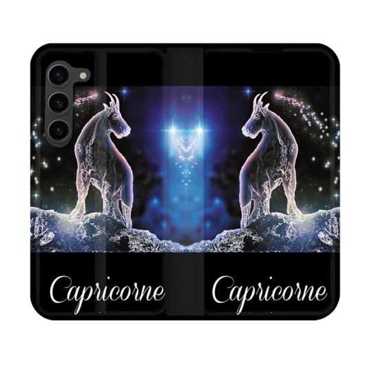 Housse Cuir Portefeuille Pour Samsung Galaxy S23 Signe Zodiaque 2 Capricorne