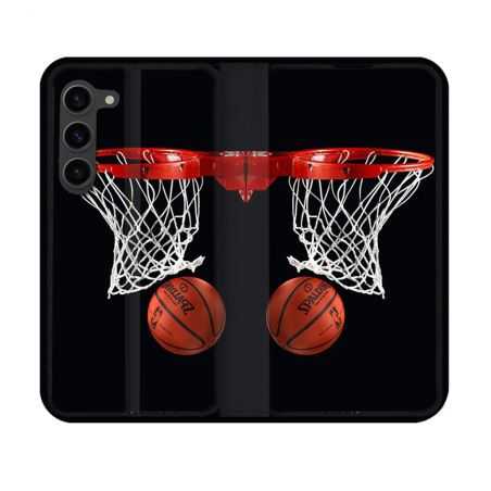 Housse Cuir Portefeuille Pour Samsung Galaxy S23 Sport Basket Panier