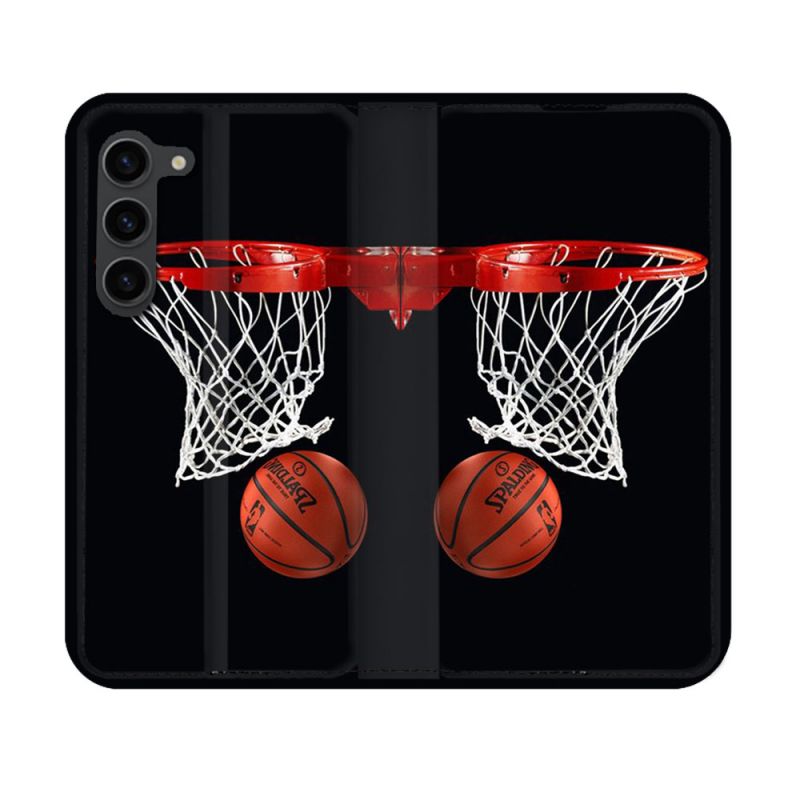 Housse Cuir Portefeuille Pour Samsung Galaxy S23 Sport Basket Panier