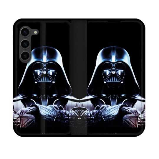Housse Cuir Portefeuille Pour Samsung Galaxy S23 Star Wars - Dark Vador Noir
