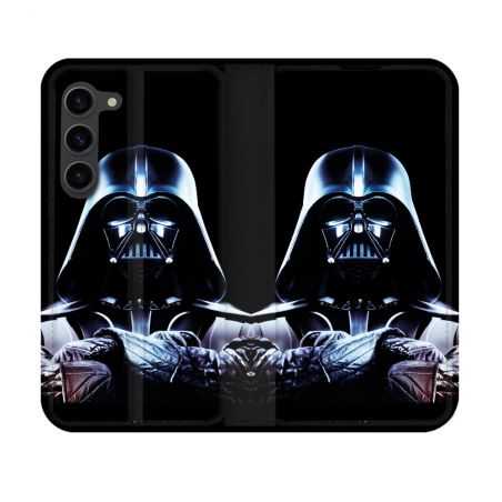 Housse Cuir Portefeuille Pour Samsung Galaxy S23 Star Wars - Dark Vador Noir