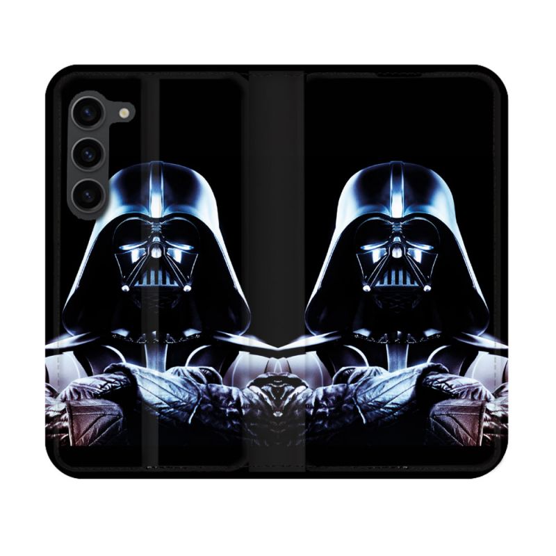 Housse Cuir Portefeuille Pour Samsung Galaxy S23 Star Wars - Dark Vador Noir