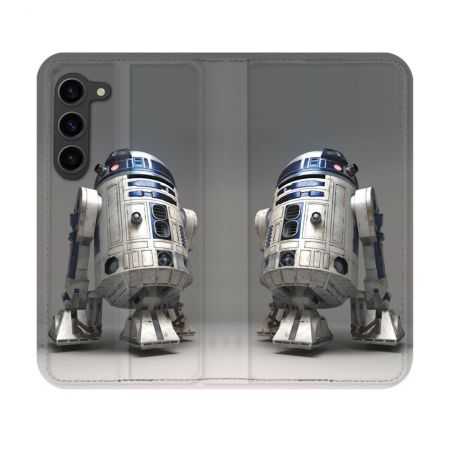 Housse Cuir Portefeuille Pour Samsung Galaxy S23 Star Wars - R2D2