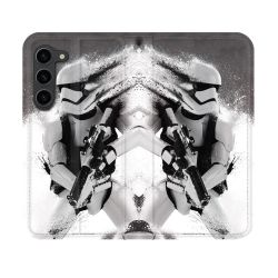 Housse Cuir Portefeuille Pour Samsung Galaxy S23 Star Wars - Trooper