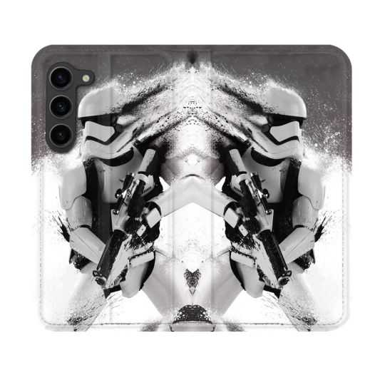 Housse Cuir Portefeuille Pour Samsung Galaxy S23 Star Wars - Trooper