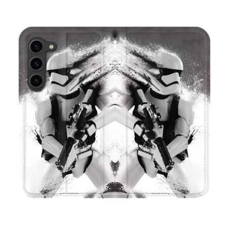 Housse Cuir Portefeuille Pour Samsung Galaxy S23 Star Wars - Trooper