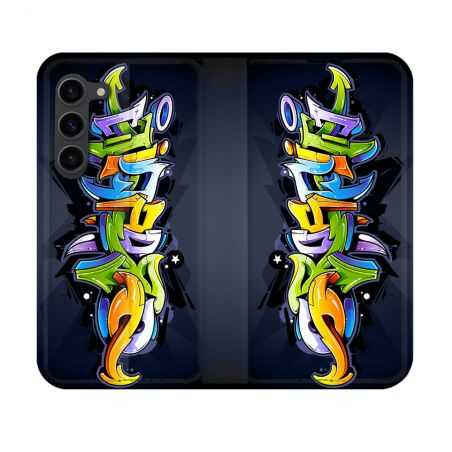 Housse Cuir Portefeuille Pour Samsung Galaxy S23 Street Art Graffiti