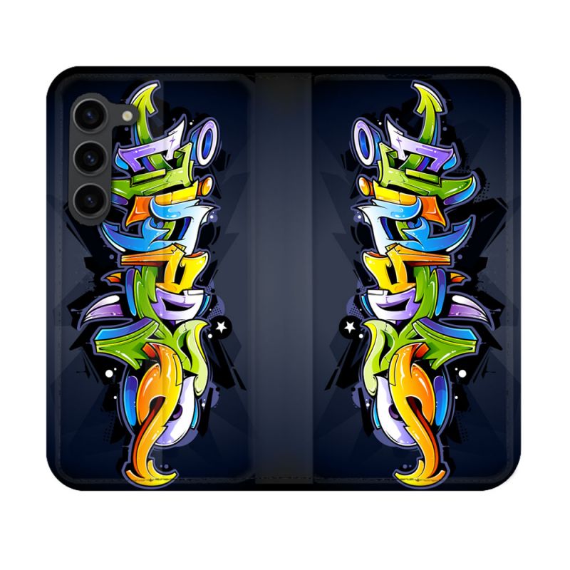 Housse Cuir Portefeuille Pour Samsung Galaxy S23 Street Art Graffiti