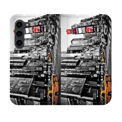 Housse Cuir Portefeuille Pour Samsung Galaxy S23 Voyage Amerique USA New York Taxi