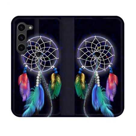 Housse Cuir Portefeuille Pour Samsung Galaxy S23 Zen Attrape Reve Multicolore