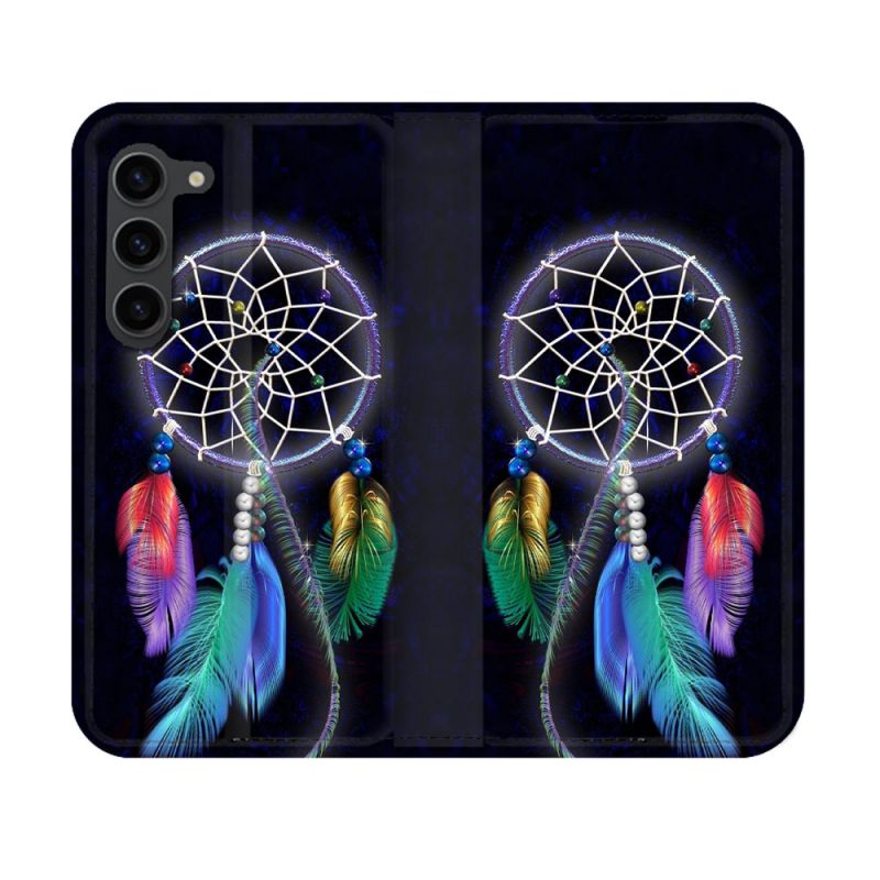 Housse Cuir Portefeuille Pour Samsung Galaxy S23 Zen Attrape Reve Multicolore