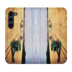 Housse Cuir Portefeuille Pour Samsung Galaxy S23 Plus Agriculture Moissonneuse