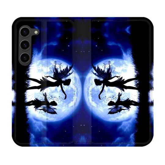 Housse Cuir Portefeuille Pour Samsung Galaxy S23 Plus Fantastique Fee Lune