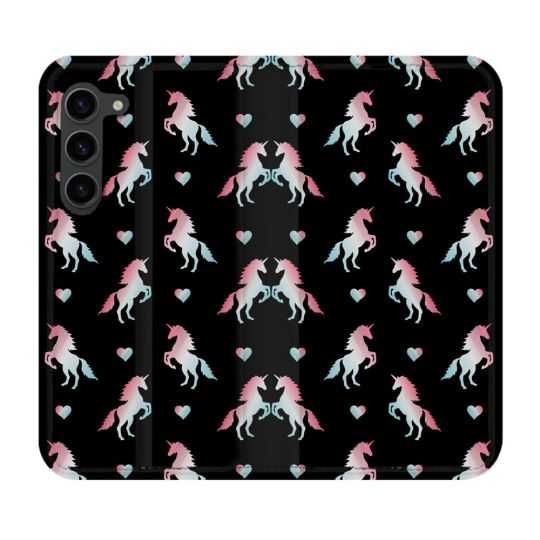 Housse Cuir Portefeuille Pour Samsung Galaxy S23 Plus Fantastique Licorne Pattern