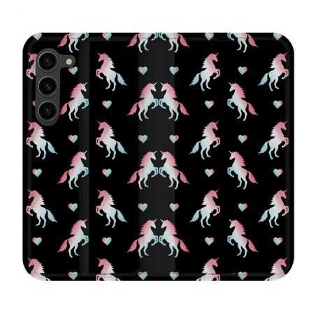 Housse Cuir Portefeuille Pour Samsung Galaxy S23 Plus Fantastique Licorne Pattern