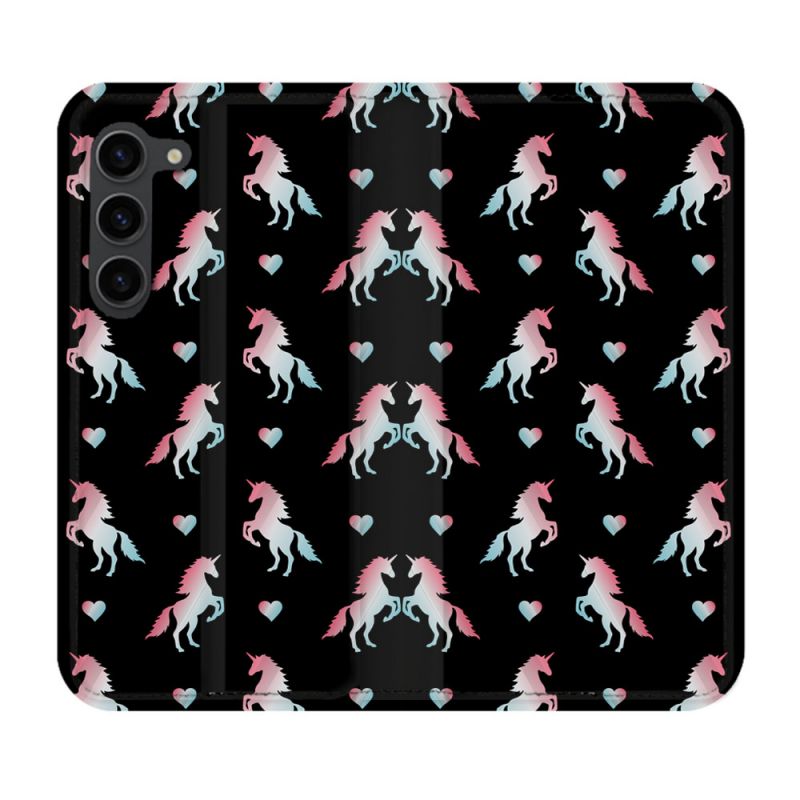 Housse Cuir Portefeuille Pour Samsung Galaxy S23 Plus Fantastique Licorne Pattern