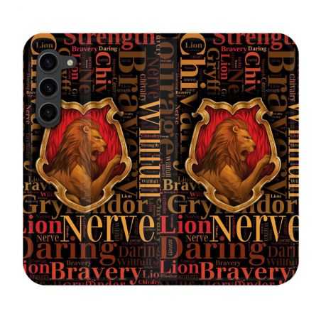 Housse Cuir Portefeuille Pour Samsung Galaxy S23 Plus Harry Potter Griffondor
