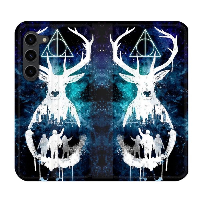 Housse Cuir Portefeuille Pour Samsung Galaxy S23 Plus Harry Potter Patronome