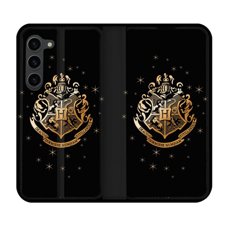 Housse Cuir Portefeuille Pour Samsung Galaxy S23 Plus Harry Potter Poudlard