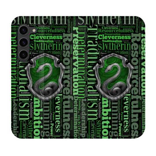 Housse Cuir Portefeuille Pour Samsung Galaxy S23 Plus Harry Potter Serpentar