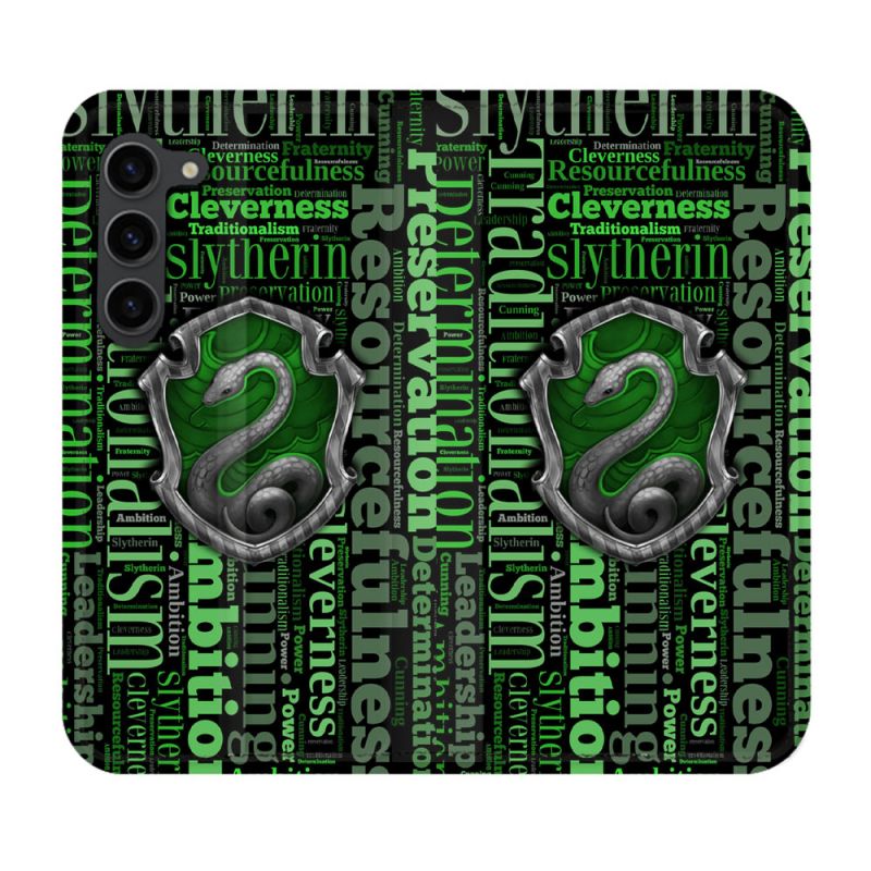 Housse Cuir Portefeuille Pour Samsung Galaxy S23 Plus Harry Potter Serpentar