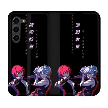 Housse Cuir Portefeuille Pour Samsung Galaxy S23 Plus Manga Assassination Classroom Duo