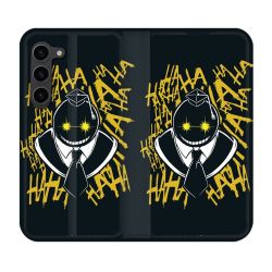 Housse Cuir Portefeuille Pour Samsung Galaxy S23 Plus Manga Assassination Classroom Kuro Noir