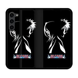 Housse Cuir Portefeuille Pour Samsung Galaxy S23 Plus Manga Bleach Duo