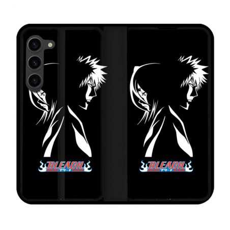 Housse Cuir Portefeuille Pour Samsung Galaxy S23 Plus Manga Bleach Duo