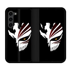 Housse Cuir Portefeuille Pour Samsung Galaxy S23 Plus Manga Bleach Masque