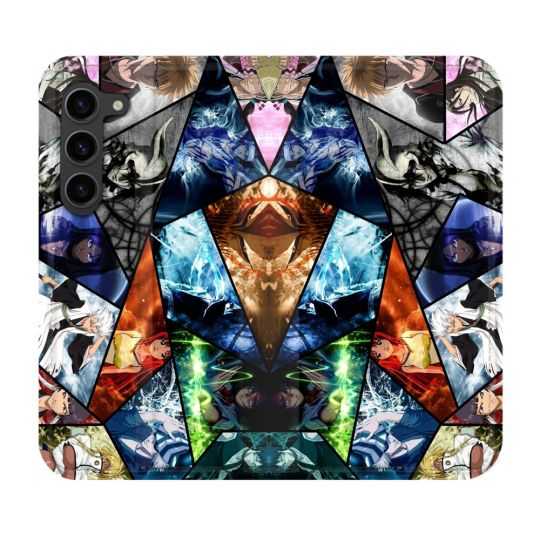 Housse Cuir Portefeuille Pour Samsung Galaxy S23 Plus Manga Bleach Pele Mele