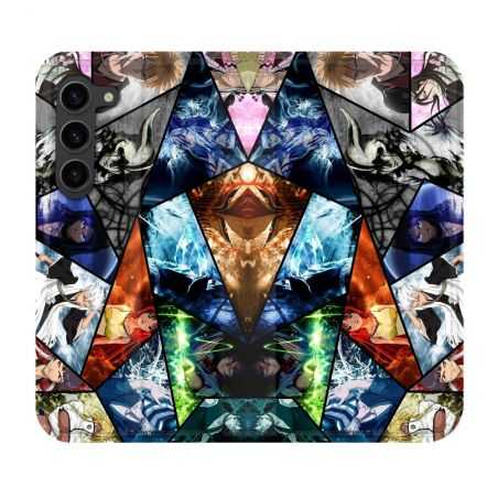 Housse Cuir Portefeuille Pour Samsung Galaxy S23 Plus Manga Bleach Pele Mele
