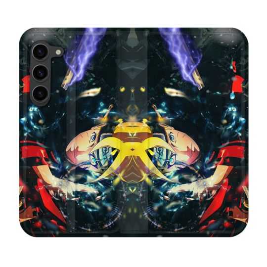 Housse Cuir Portefeuille Pour Samsung Galaxy S23 Plus Manga Boruto Eclair