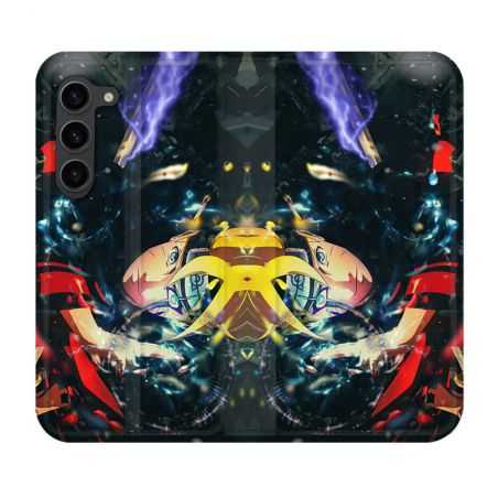 Housse Cuir Portefeuille Pour Samsung Galaxy S23 Plus Manga Boruto Eclair