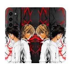 Housse Cuir Portefeuille Pour Samsung Galaxy S23 Plus Manga Death Note Duo
